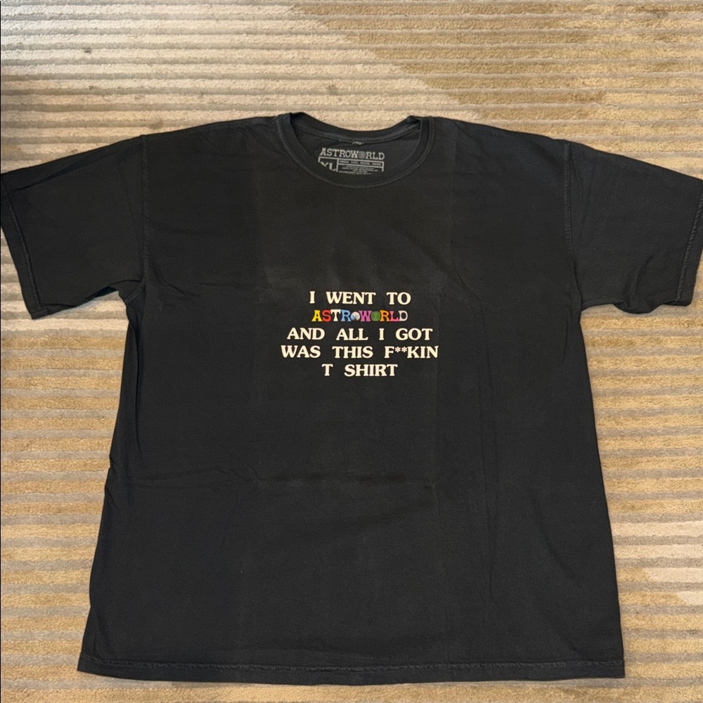 Astroworld Wish You Were Here Black Tee